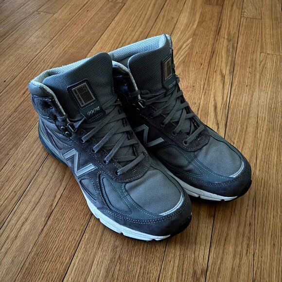 NEW BALANCE - MADE IN USA - 990V4 High Top - Gray - Size 11 - Picture 2 of 12